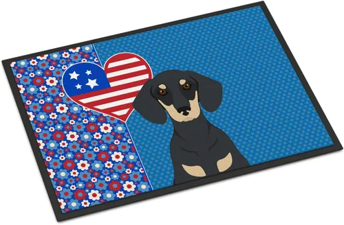 Miniatura 45 de Caroline's Treasures WDK5119JMAT Airedale Terrier USA - Tapete para interiores o exteriores, 24 x 36 pulgadas, tapete para puerta delantera