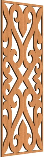 Miniatura 10 de Keene Paneles de pared decorativos de madera con calado, 9 3/8 pulgadas de ancho x 24 3/8 pulgadas de alto x 1/4 de alto, roble rojo rojo (Red Oak)