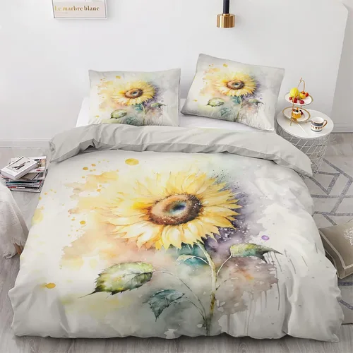 Miniatura 17 de Phoenix Funda de edredón tamaño King Juego de ropa de cama de pájaro de fantasía 3 piezas Funda de edredón con patrón de microfibra suave