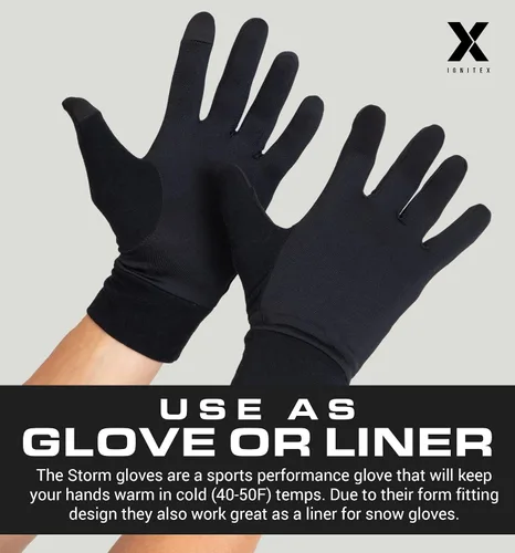 Miniatura 6 de Running Glove Liners - Thermal Black Winter Gloves for Men & Women - Thin, Lightweight & Warm Cold Weather Gloves for Cycling, Driving, Outdoor