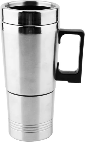 Miniatura 6 de Hervidor eléctrico para automóvil, 12 V, 60 W, 11.8 fl oz, 5.1 fl oz, acero inoxidable, hervidor eléctrico para automóvil, café, té, taza