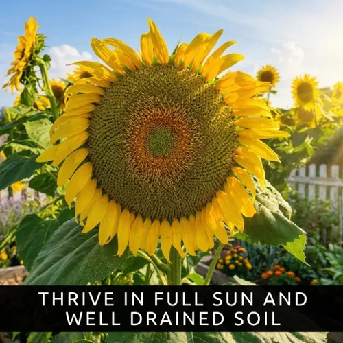 Miniatura 3 de Semillas de girasol de Mongolia – 10 semillas por paquete, fáciles de cultivar para un jardín diverso – Flores amarillas altas y vibrantes