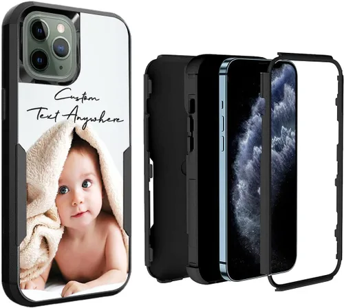 Miniatura 75 de Funda de fotos personalizada para iPhone 11 Apple Phone Plaid Collage - Imagen personalizada para hacer fotos en 3 híbridos gruesos resistentes