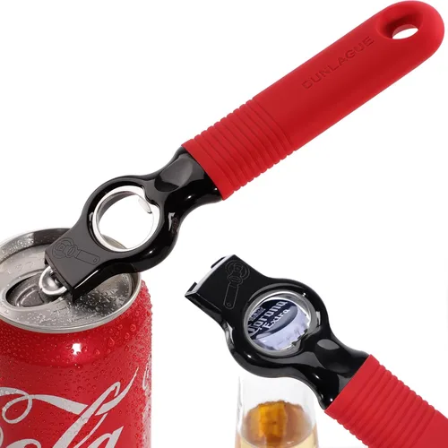 Miniatura 12 de Paquete de 2 abridores magnéticos de botellas de cerveza y abridor de latas de refrescos, abridor de botellas 2 en 1 y herramienta abridor