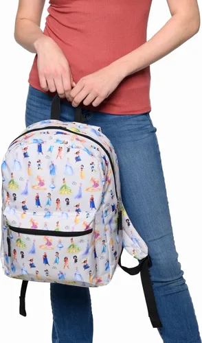 Miniatura 9 de Disney Mochila para portátil de 16 pulgadas, bolsillo de carga D100, princesa Minnie Mouse AOP