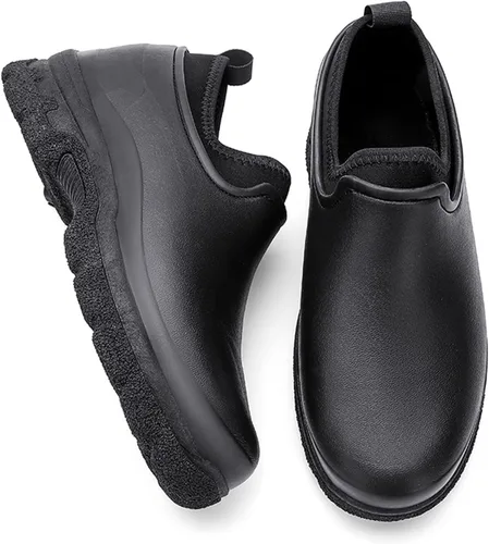 Miniatura 6 de Meidiastra Zapatos de chef para hombre y mujer, impermeables, antideslizantes, para cocina, trabajo, zuecos de enfermera, zapatos de seguridad