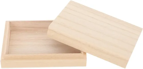 Miniatura 7 de Totority Naipes Caja de madera Organizador de almacenamiento de tarjetas Estuches de póquer Soporte vacío Contenedor de caramelo Vacío Lake District