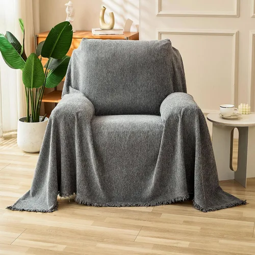 Miniatura 21 de HAOMAIJIA Funda de sofá antideslizante para sofá de 2 cojines, fundas de sofá seccionales lavables para perros y mascotas, protector de muebles