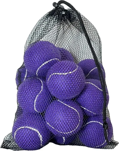 Miniatura 10 de Pelotas de tenis, paquete de 12 pelotas de tenis de práctica avanzada para principiantes, pelotas de tenis de entrenamiento para perros y mascotas