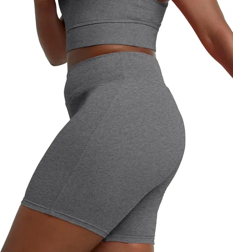 Miniatura 8 de Hanes Pantalones cortos de ciclismo elásticos para mujer, pantalones cortos deportivos de algodón para mujer, entrepierna de 7 pulgadas