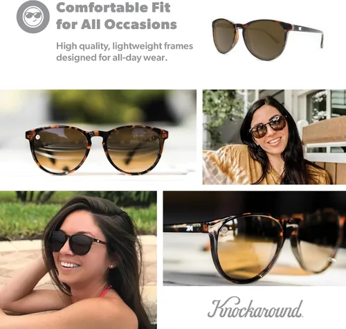 Miniatura 54 de Knockaround Mai Tais - Gafas de sol polarizadas para mujeres y hombres, lentes resistentes a los impactos y protección completa UV400