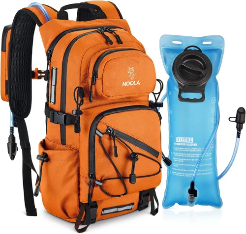 Miniatura 10 de NOOLA Mochila de Hidratación con Vejiga de Agua de 3L - Mochila de Agua de 22L para Senderismo, Ciclismo, Correr, Ciclismo - Mochila Ligera
