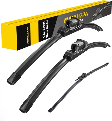 Miniatura 14 de MIKKUPPA Juego de 3 limpiaparabrisas de 22+21+12 pulgadas - Reemplazo para Dodge Durango 2011-2023, Jeep Grand Cherokee 2011-2013 - Limpiaparabrisas
