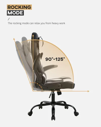 Miniatura 4 de Silla ergonómica para juegos de PC, silla de oficina para computadora con reposabrazos, reposacabezas y soporte lumbar, respaldo alto, silla Blanco