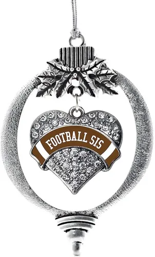 Miniatura 129 de Inspired Silver Adornos festivos de dije de corazón pave de plata con circonitas cúbicas
