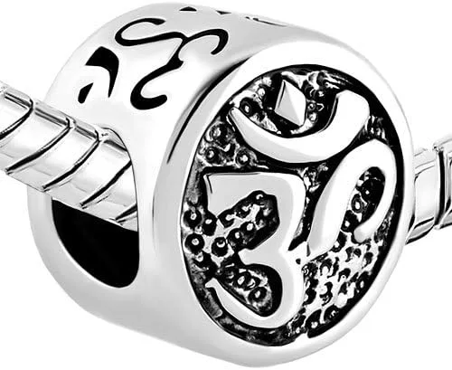 Miniatura 2 de LilyJewelry Dijes de amor para yoga, símbolo de Om compatibles con Pandora, pulsera para mujeres, niñas, amigas, regalo de esposa