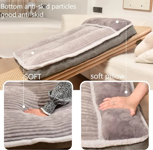 Miniatura 6 de WINDRACING Cama grande para perros con almohada para jaula de perrera, sofá cama para perro, cama súper suave para mascotas, tamaño mediano, Jumbo