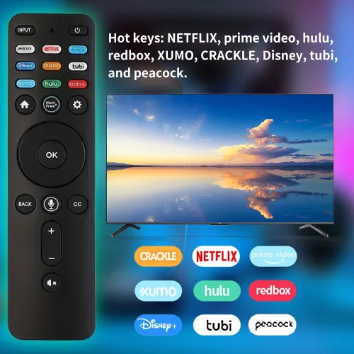 Miniatura 7 de RIVIERA Vizio - Control remoto por voz para todos los televisores inteligentes VIZIO compatibles con D, E, M, P, V, serie PX con micrófono, sin