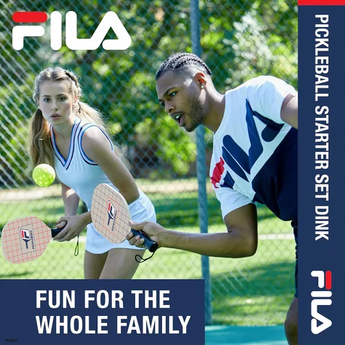 Miniatura 6 de FILA Accessories Juego de 2 palas de pickleball - Incluye 2 raquetas de pickleball, 2 pelotas de pickleball para exteriores, raqueta de pickleball