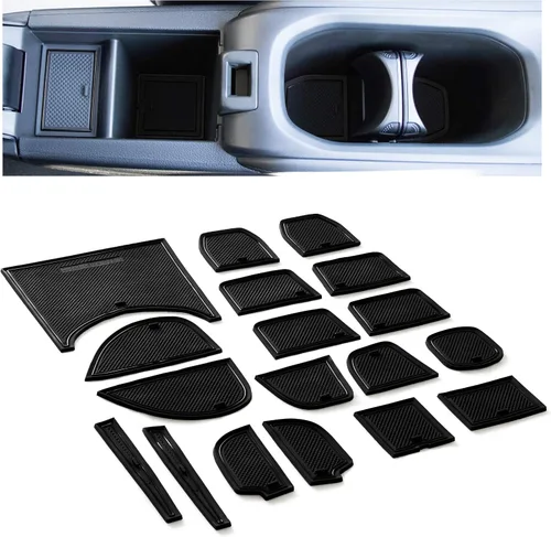 Miniatura 24 de CupHolderHero Compatible con accesorios Honda CR-V 2017-2022 – Insertos de portavasos antipolvo antideslizantes personalizados de alta calidad, Rojo