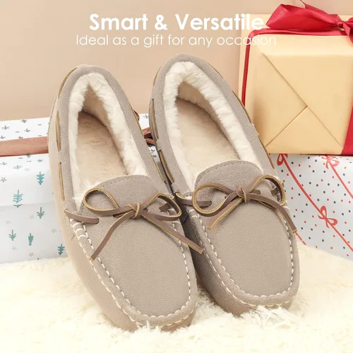 Miniatura 4 de Pantuflas Dream Pairs planos, de piel sintética, para mujer