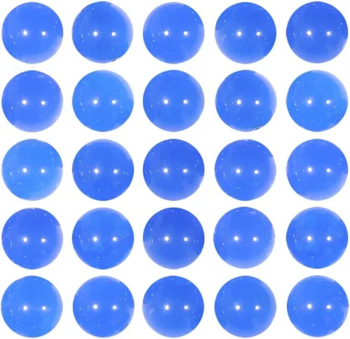 Miniatura 12 de Cuentas redondas de calcedonia sueltas de piedra natural de 0.315 in para hacer joyas, hechas a mano, aproximadamente, 48/unids Azul zafiro