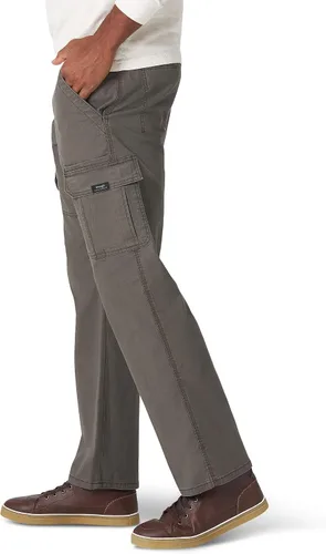 Miniatura 3 de Wrangler Authentics - Pantalones elásticos para hombre, ajuste clásico relajado, tipo cargo