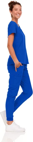 Miniatura 38 de Natural Uniforms Conjunto de ropa quirúrgica elástica para mujer con tallas regulares y pequeñas