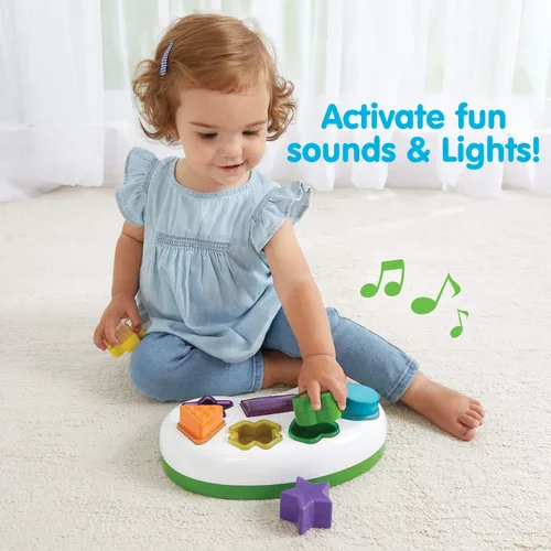 Miniatura 5 de Kidoozie Clasificador de formas Lights 'n Sounds – Juguete para niños pequeños de 9 a 24 meses – Ayuda a desarrollar habilidades de coordinación