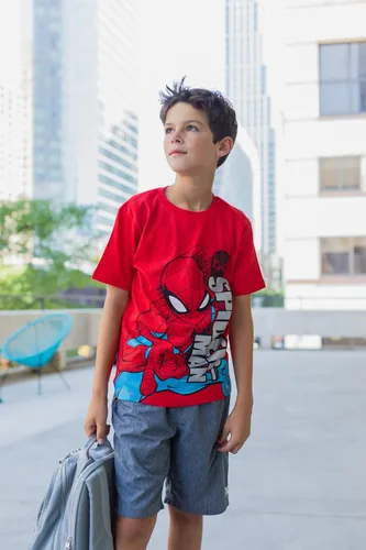Miniatura 4 de Marvel Spider-Man - Paquete de 4 camisetas sin botones para niños pequeños a grandes