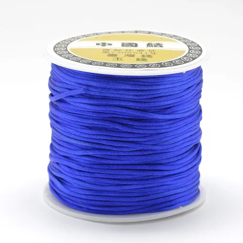 Miniatura 7 de Pandahall - Hilo de nailon para cuentas de 100 yardas, hilo de nailon trenzado de 0.059 pulgadas, cuerda de satén para anudar, trenzar y hacer joyas