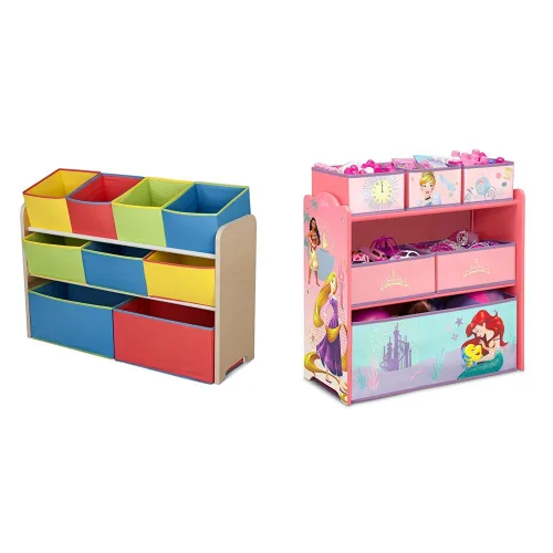 Miniatura 10 de Delta Children - Organizador de juguetes Deluxe con múltiples compartimentos y contenedores de almacenamiento, certificado Greenguard Gold