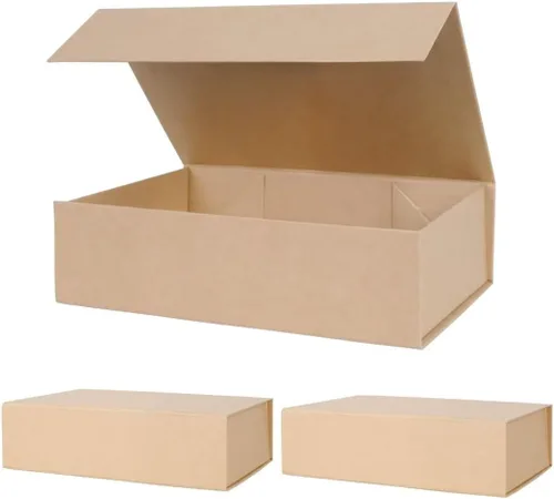 Miniatura 50 de Aimyoo Cajas de regalo magnéticas Galaxy negras con tapas 13.8x9x4.3 pulgadas, caja grande de propuesta para dama de honor y padrino, caja plegable