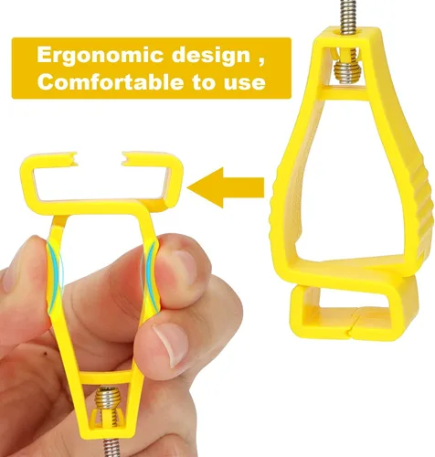 Miniatura 7 de NANHONG 4PCS, Clips para Guantes para Soportes de Guantes de Trabajo, Clip para Guantes, Accesorios para Cinturón de Servicio, Clips para Guantes