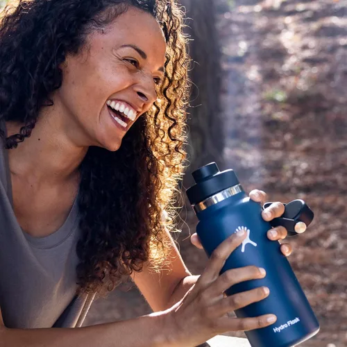 Miniatura 7 de Hydro Flask Botella de agua – Acero inoxidable aislado – Tapa de boca ancha para chug, antiderrames, a prueba de fugas en rocío de 40 onzas Dew