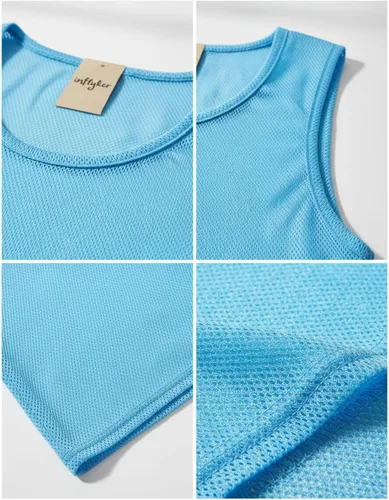 Miniatura 2 de Pinnies Scrimmage - Camiseta de práctica Penny para jóvenes, adultos, baloncesto, fútbol, voleibol 6 naranja + 6 azul