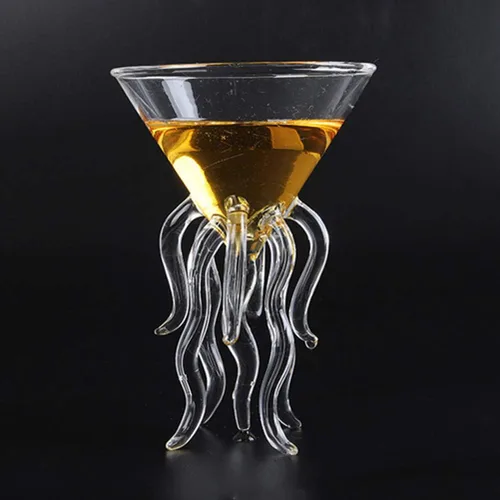 Miniatura 3 de GAOGAO Vaso de Martini de Pulpo Herramientas de Vaso de Bar de Cóctel Creativo (2 Transparentes)