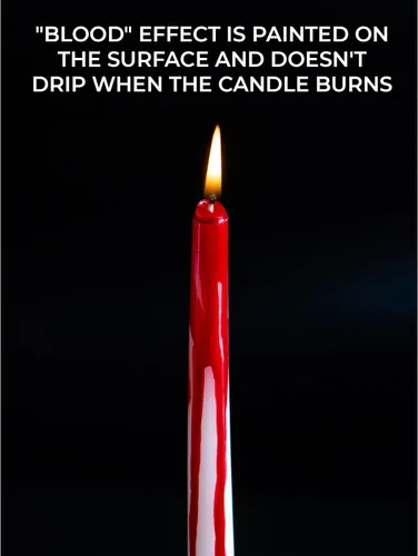 Miniatura 3 de CANDWAX - Velas cónicas de 10 pulgadas, juego de 4, sin aroma, arden durante 8 horas, sin goteo, ideales para Halloween u otras fiestas temáticas