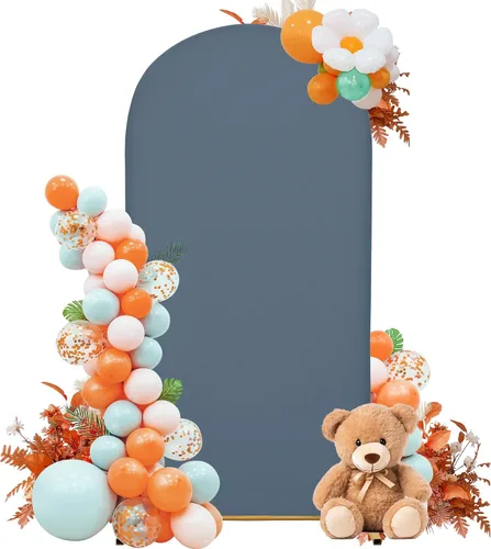 Miniatura 26 de Funda para arco de boda de 6 pies, tela elástica para arcos pequeños, cabinas de fotos y decoración de fiestas, para cumpleaños, duchas