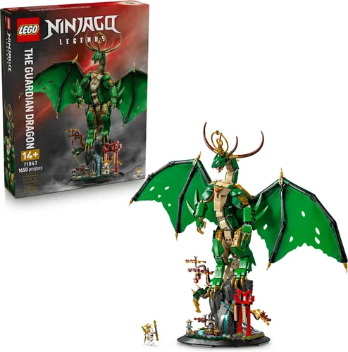 LEGO NINJAGO The Guardian Dragon - Kit de construcción de modelos de la serie Legends Monstrosity - Decoración de habitación para adolescentes -