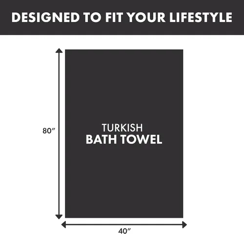 Miniatura 4 de THIRSTY Towels Toalla de baño de lujo de 40 x 80 pulgadas, 100% algodón turco, ultra suave, gruesa y absorbente, para baño, spa, playa y piscina