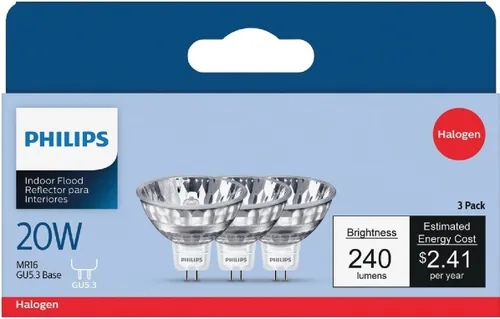 Miniatura 2 de Philips 415687 - Foco para interiores MR16 de 20 W, 12 voltios, paquete de 3