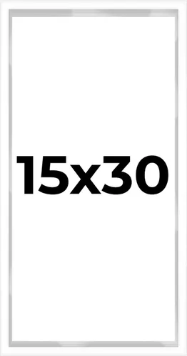 Miniatura 158 de Caja de sombra de 10 x 24 pulgadas, marco blanco contemporáneo – Tamaño interior 10 x 24 x 1 pulgada de profundidad – El marco blanco está hecho