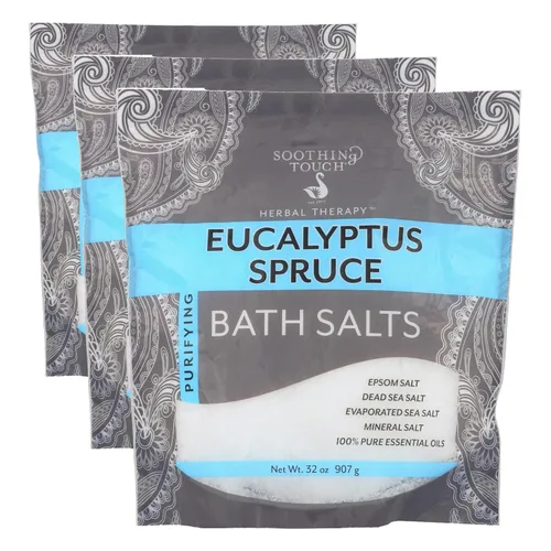 Miniatura 7 de Soothing Touch Bolsa de sales de baño de abeto, eucalipto, 8 onzas