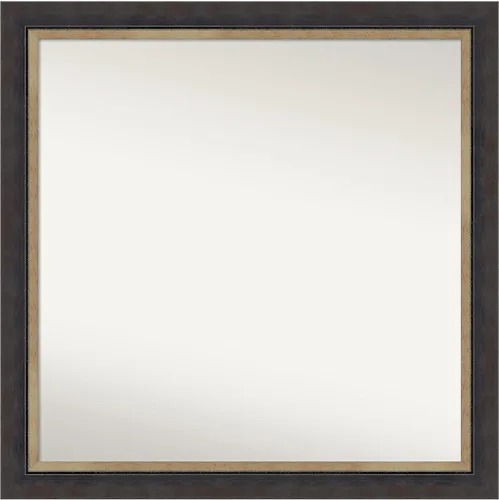 Miniatura 284 de Amanti Art Espejo personalizado, espejo de baño negro Astor, espejo de pared o espejo de tocador de baño sobre el fregadero (25 x 25 pulgadas)