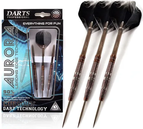Miniatura 3 de CUESOUL Aurora 90% Profesional 0.74 oz/0.81 oz/0.88 oz Punta de Acero Tungsteno Dardo-Revestimiento de Nitruro de Titanio