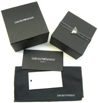 Miniatura 5 de Emporio Armani EGS1623040-19 Pulsera de acero inoxidable de 19,0 centímetros, Metal, N A