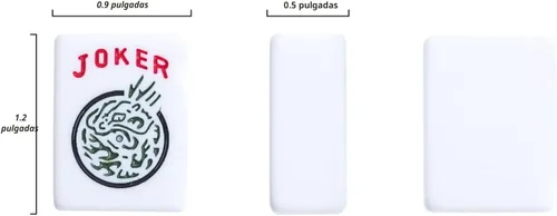 Miniatura 2 de Juego de Mahjong Americano GUSTARIA, 166 fichas blancas de calidad, 4 estantes/empujadores de color todo en uno, juego completo de fichas de Mahjong
