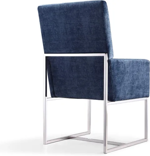 Miniatura 9 de Manhattan Comfort Element Mid Century - Silla de comedor tapizada moderna, juego de 6, color azul