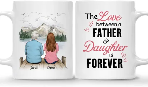 Miniatura 18 de Gossby Taza personalizada para padre - Regalos para padre, regalos para padre, mejores tazas de café para padre, taza personalizada para papá. Padre